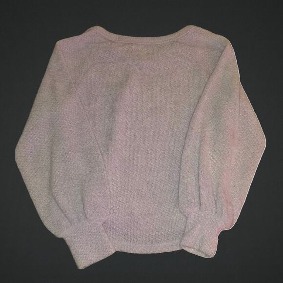New Womens Soft & Fuzzy Lavender Hollister V-Neck Sweater Bell Sleeve SZ Small - Picture 2 of 5